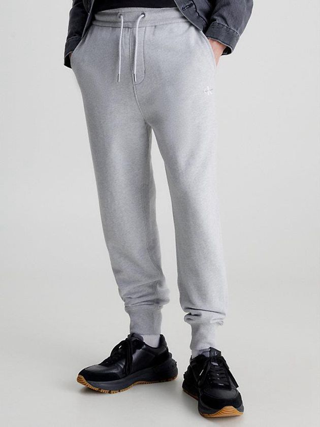 Calvin Klein USA Monogram Mens Joggers Grey 0182973-XH